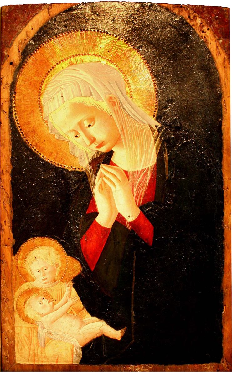 virgin in adoration